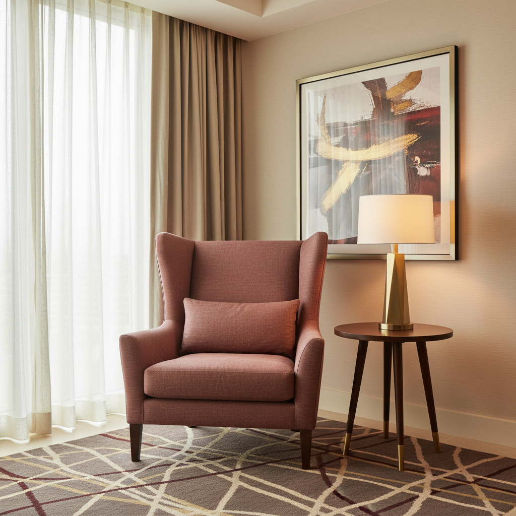 Savannah Bay - Crimson Upholstered Chair | Architectural Fabrics