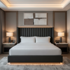 Vieques - Black Upholstered Headboard | Architectural Fabrics