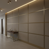 Necker Island - Shale Upholstered Wall Panel | Architectural Fabrics