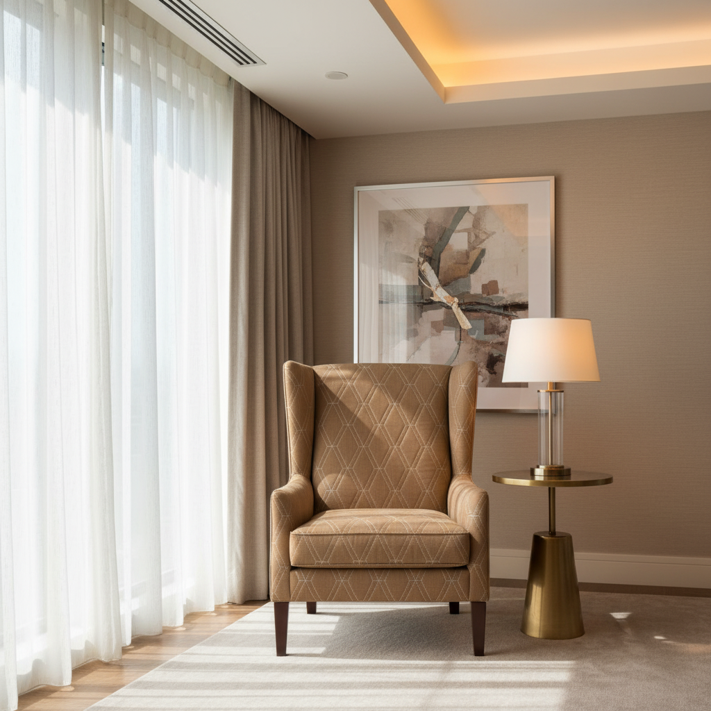 Stone Haven - Tobacco Upholstered Chair | Architectural Fabrics