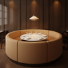 Pinnacle Rock - Camel Upholstered Banquette | Architectural Fabrics
