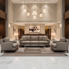 Linen Island - Morel Upholstered Sofa | Architectural Fabrics
