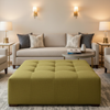 Astor - Astor Contract Woven Upholstered Ottoman | Architectural Fabrics