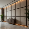 Tropical Trellis - Oyster Upholstered Wall Panel | Architectural Fabrics