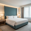 Pinnacle Rock - Sea Green Upholstered Headboard | Architectural Fabrics