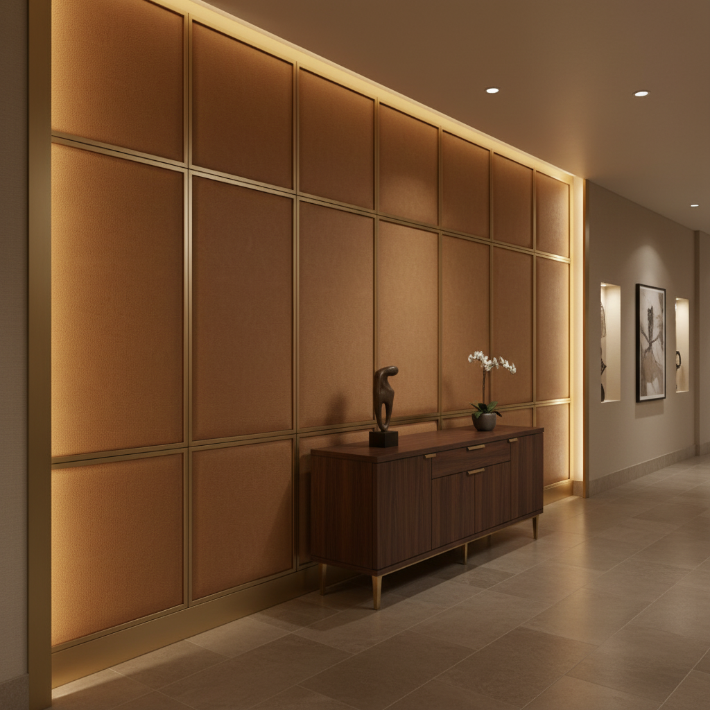 Quintana Bay - Saddle Upholstered Wall Panel | Architectural Fabrics