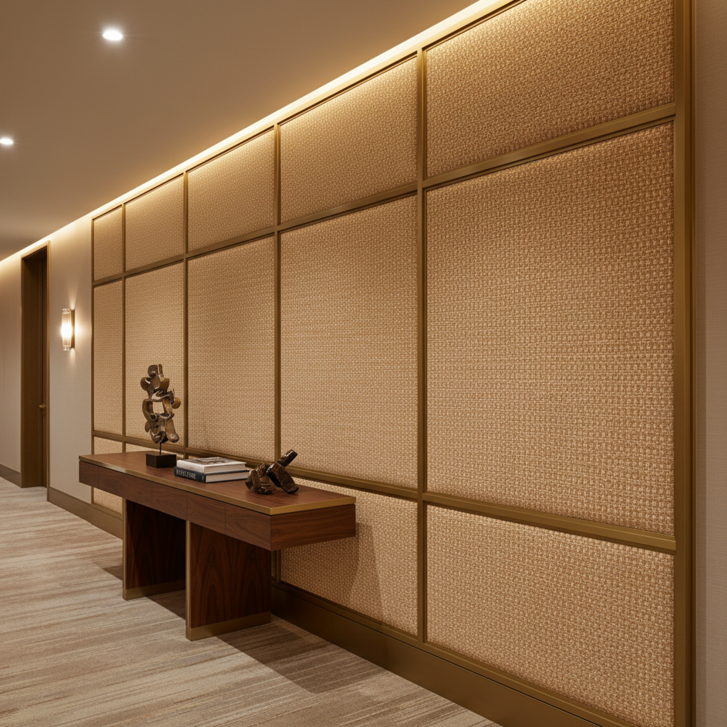 Manchioneel - Autumn Upholstered Wall Panel | Architectural Fabrics