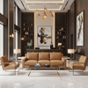 Algiers - Tawny Hide Performance Vinyl Upholstered Sofa | Architectural Fabrics