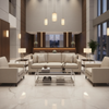 Brushed Linen Weave Oyster Beige Upholstered Sofa | Architectural Fabrics