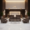 Woven Tweed Texture Cocoa Bean Upholstered Sofa | Architectural Fabrics