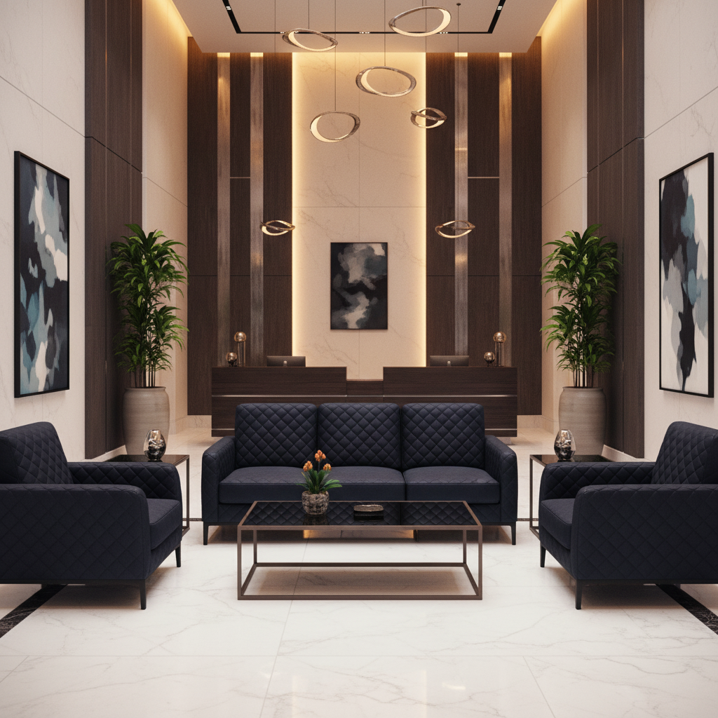 Tyrell Bay - Ink Upholstered Sofa | Architectural Fabrics