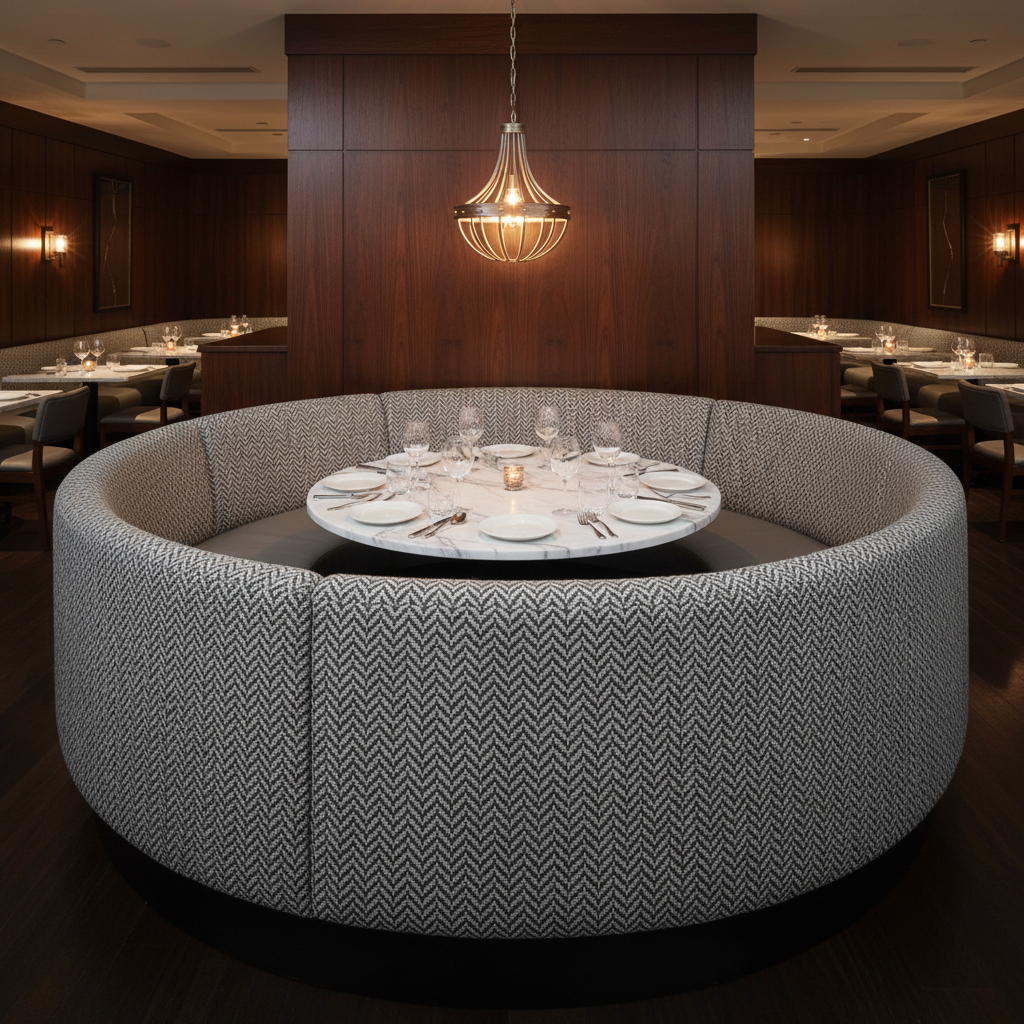 Rum Punch - Phantom Upholstered Banquette | Architectural Fabrics