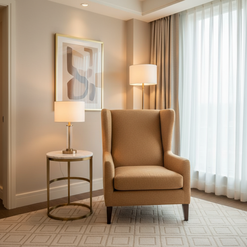 Pinnacle Rock - Camel Upholstered Chair | Architectural Fabrics