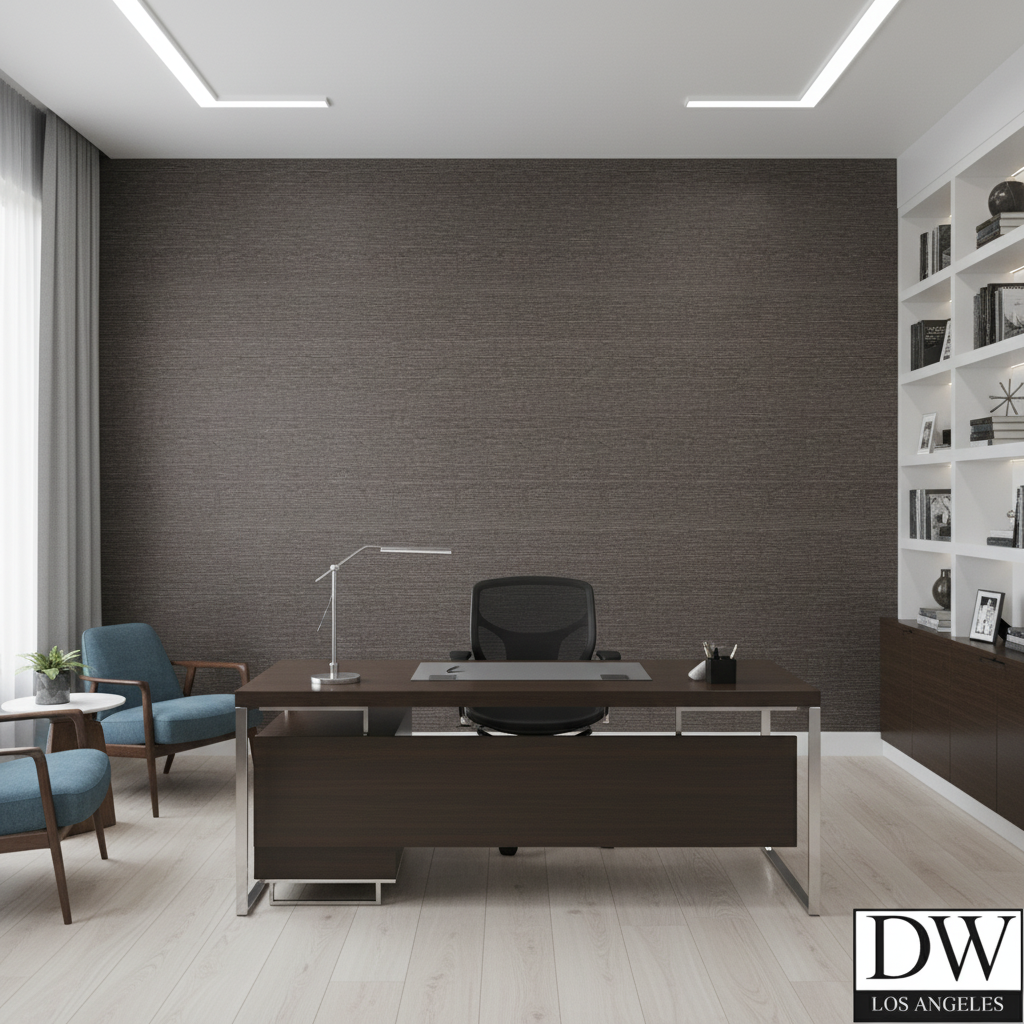 Marseilles Vinyl | Hollywood Wallcoverings - Corporate Office commercial room setting