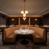 Savannah Bay - Clay Upholstered Banquette | Architectural Fabrics