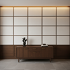 Fine Textured Grain Soft White Upholstered Wall Panel | Architectural Fabrics