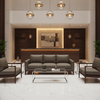Algiers - Ironwood Performance Vinyl Upholstered Sofa | Architectural Fabrics