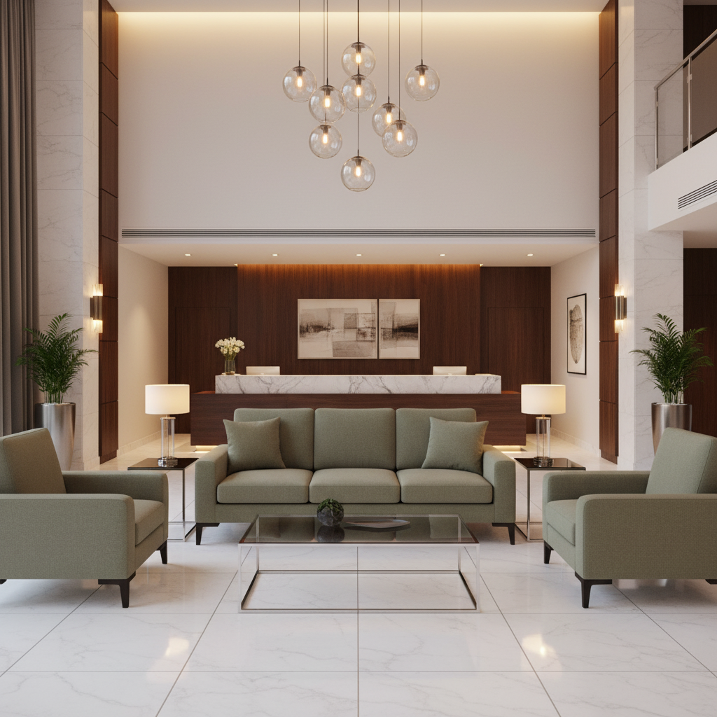 Aarden - Stone Moss Silicone Hybrid Upholstered Sofa | Architectural Fabrics