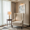 Thatch Cay - White Upholstered Chair | Architectural Fabrics