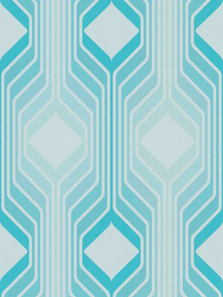 Retro Chic Blue Wallcovering | AS Creation