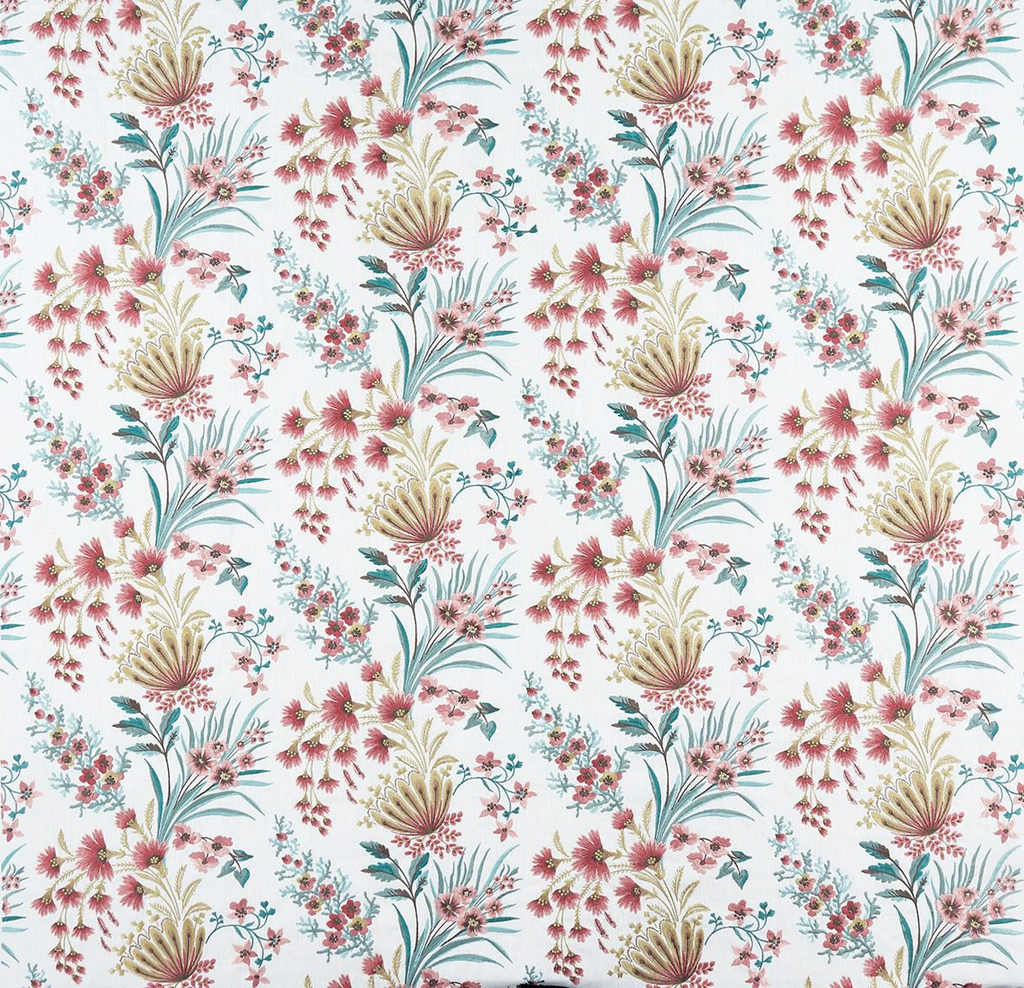 DWCY-900285 Nina Campbell Fabric Rose Tone designer-wallcoverings-los-angeles
