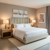 Woven Basketweave Texture Natural Linen Upholstered Headboard | Architectural Fabrics
