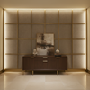 Woven Chevron Texture Neutral Taupe Upholstered Wall Panel | Architectural Fabrics