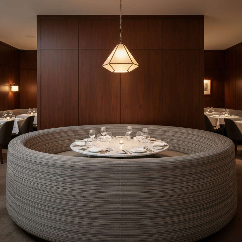 Montego - Surf Upholstered Banquette | Architectural Fabrics