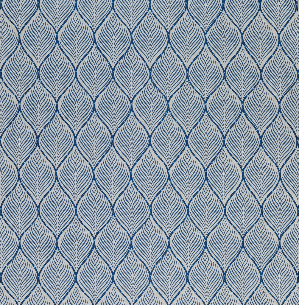 DWCY-900271 Nina Campbell Fabric Azure Blue designer-wallcoverings-los-angeles