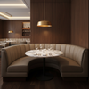 Alamo - Earthen Taupe Performance Vinyl Upholstered Banquette | Architectural Fabrics