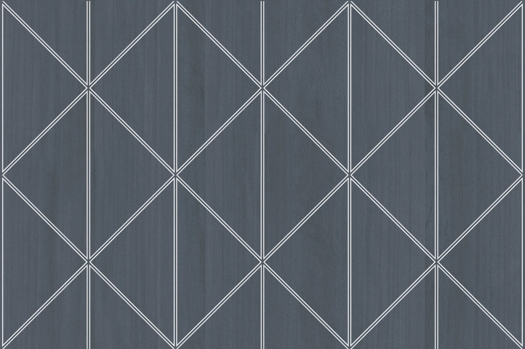 York Harbor-Slate Wood Veneer Wallcovering | Phillipe Romano — WOOD-501030