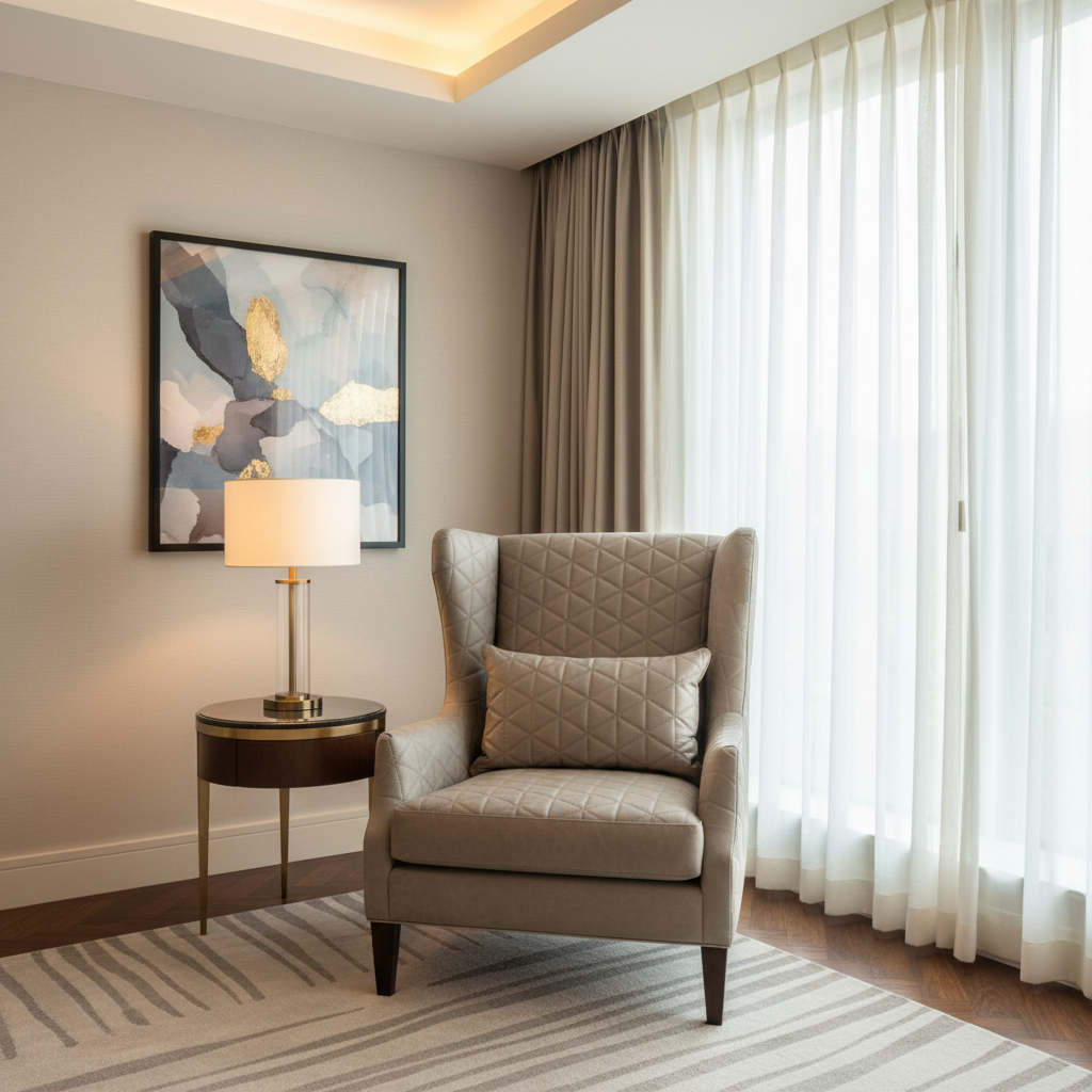 Tres Palmas - Palladium Upholstered Chair | Architectural Fabrics
