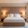 Fine Pebble Grain Rose Quartz Upholstered Headboard | Architectural Fabrics