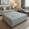 Pelican Cay - Mineral Upholstered Ottoman | Architectural Fabrics