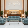 Turf Bay - Aqua Upholstered Sofa | Architectural Fabrics