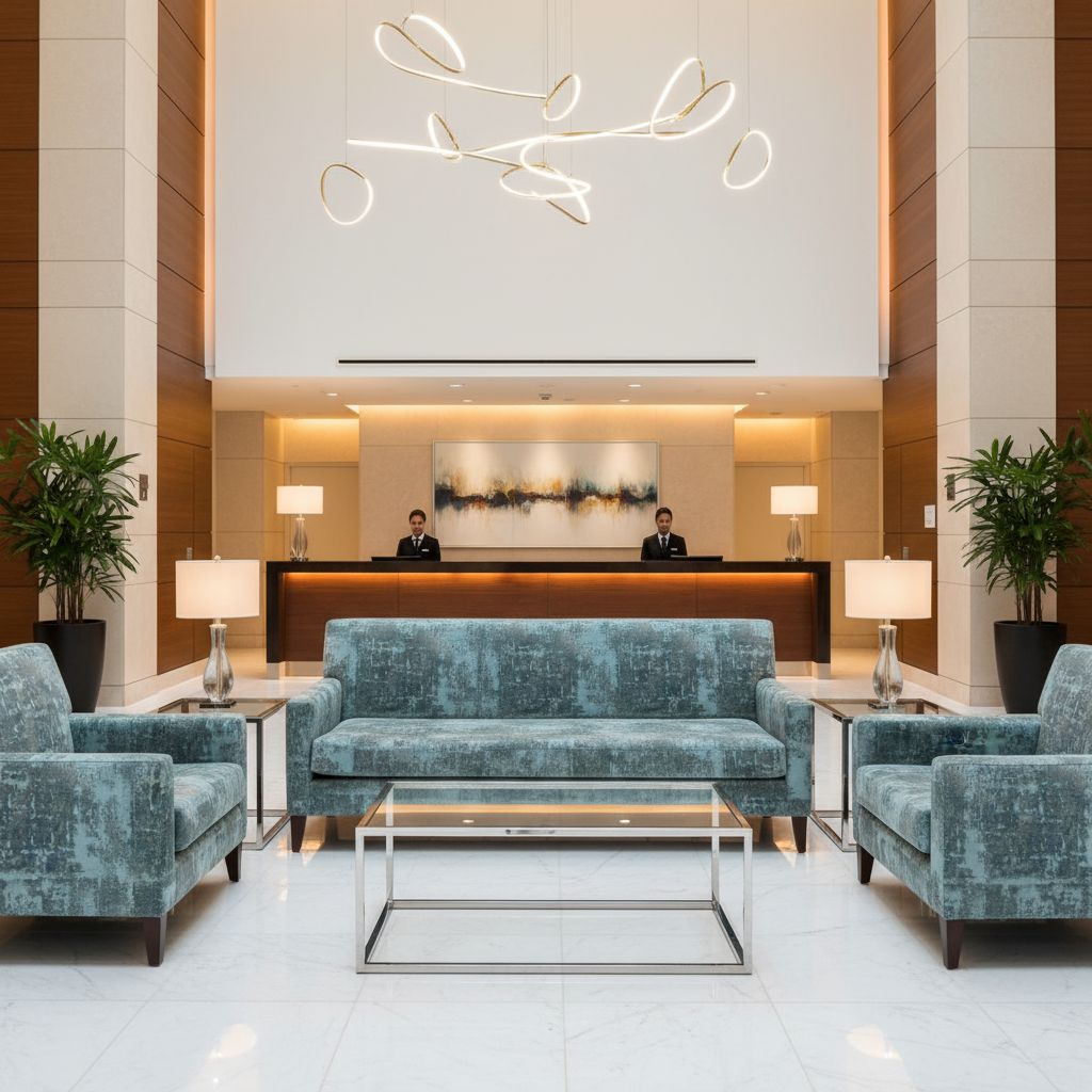Turf Bay - Aqua Upholstered Sofa | Architectural Fabrics