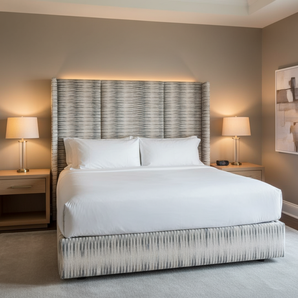 Apache - Horizon Haze Silicone Hybrid Upholstered Headboard | Architectural Fabrics