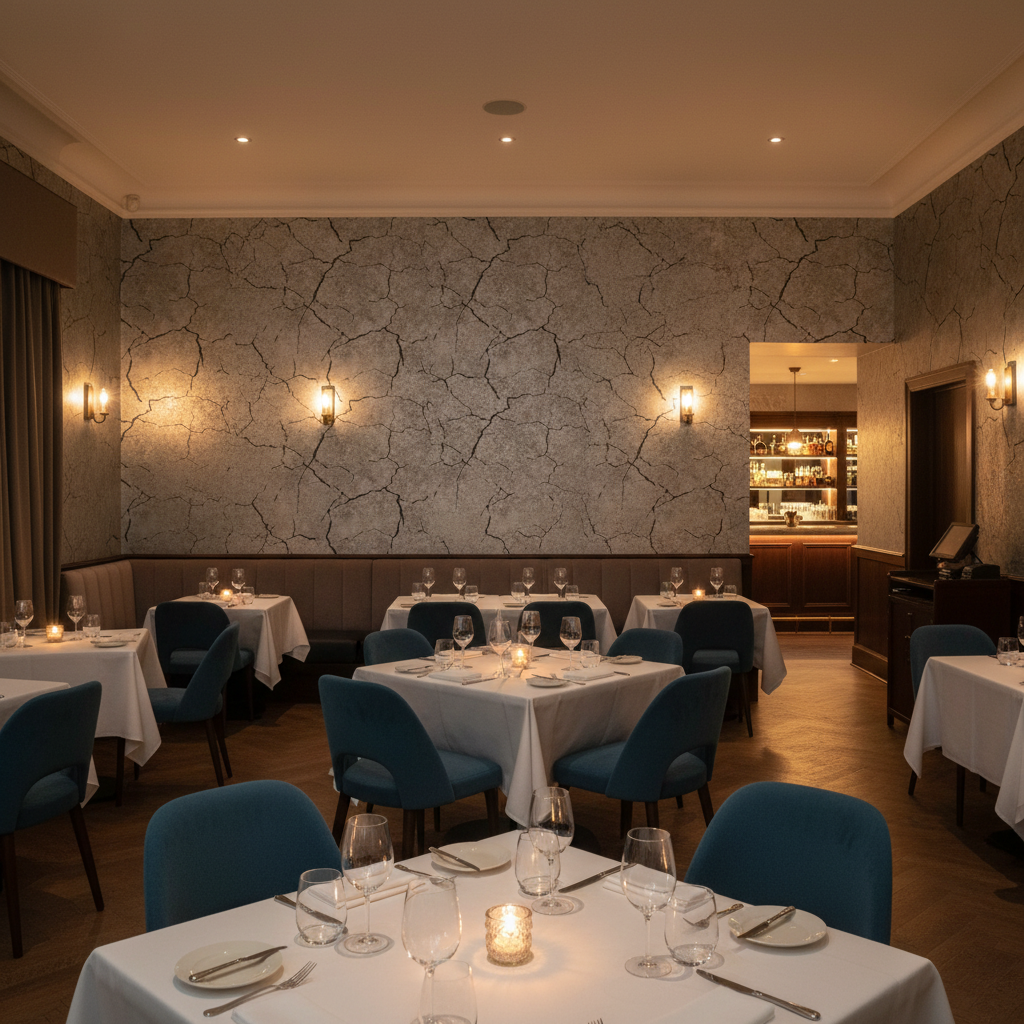 Montpelier | Hollywood Wallcoverings - Restaurant Dining commercial room setting