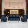 Waterfall Bay - Sapphire Upholstered Sofa | Architectural Fabrics