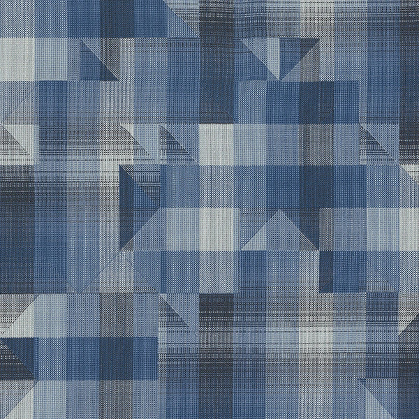 Check, Denim Wallcoverings | Designtex