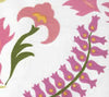 Stitched Floral, Multi Green Yellow Pink