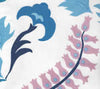Stitched Floral, Multi Blues Turquoise Lilac