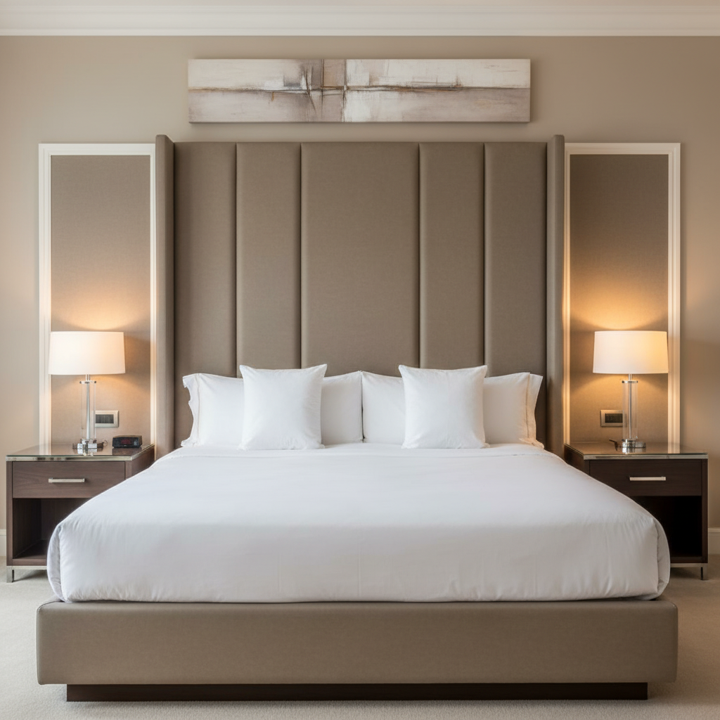 Steeple Reef - Twilight Upholstered Headboard | Architectural Fabrics
