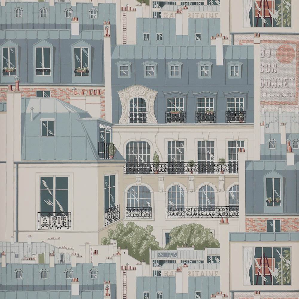 Les Toits de Paris Wallpaper  | Manuel Canovas
