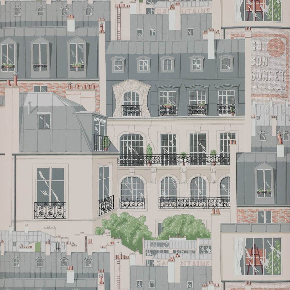 Les Toits de Paris Wallpaper  | Manuel Canovas