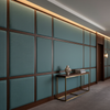 Analog - Teal Mist Etched Polyurethane Upholstered Wall Panel | Architectural Fabrics