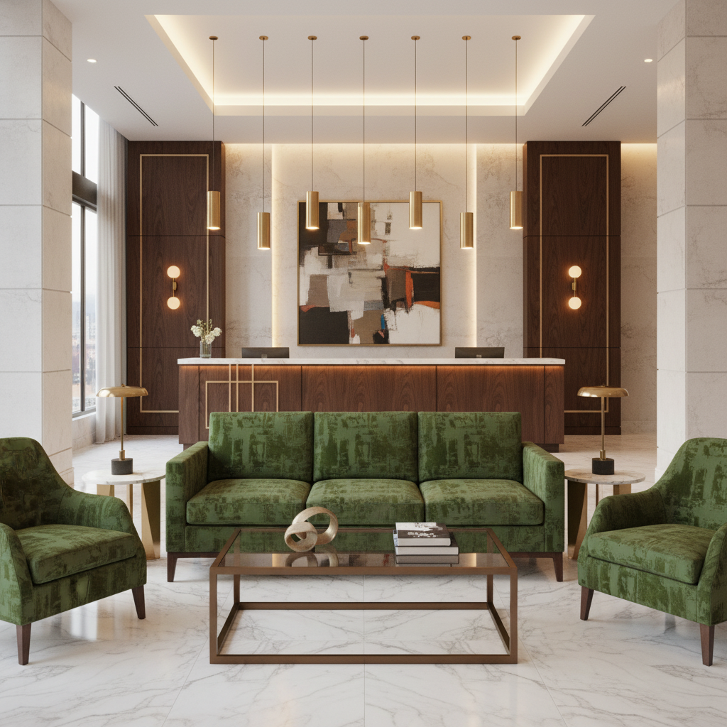 Turf Bay - Leaf Upholstered Sofa | Architectural Fabrics