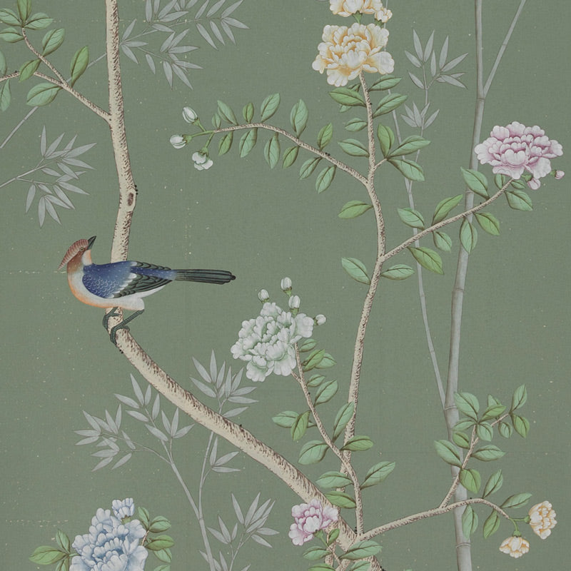 Portobello — Standard colourway on Blue Grey India tea paper