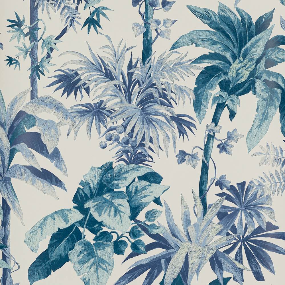 Malacca Wallpaper Blue | Manuel Canovas