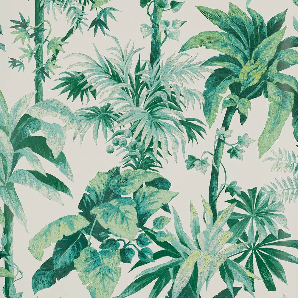 Malacca Wallpaper Green | Manuel Canovas